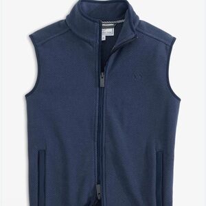 Southern Tide Navy Vest Boys Size L